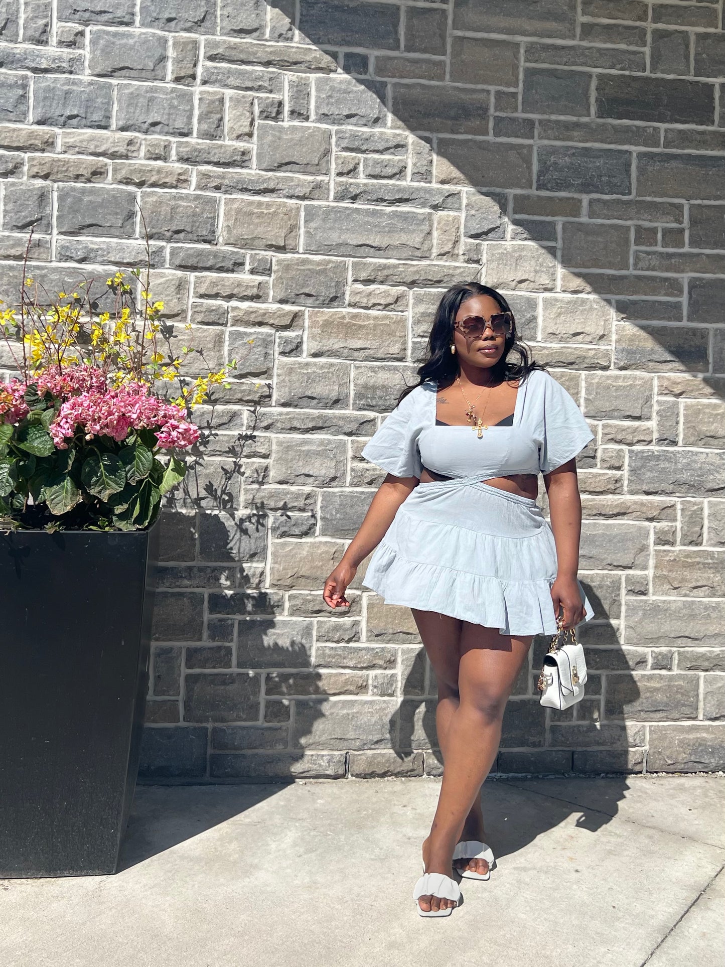Hilary flutter dress