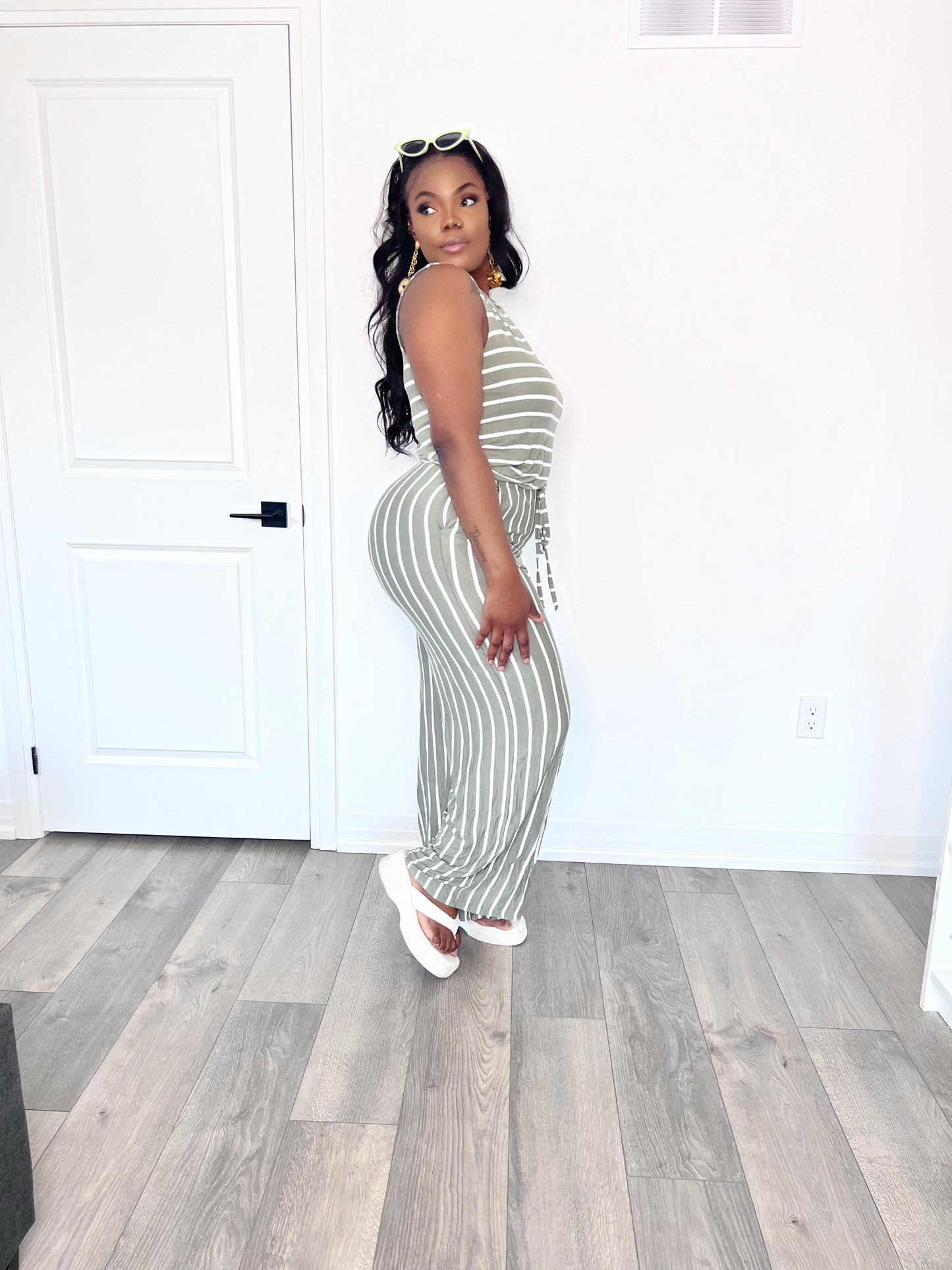 Olive cherie jumpsuit