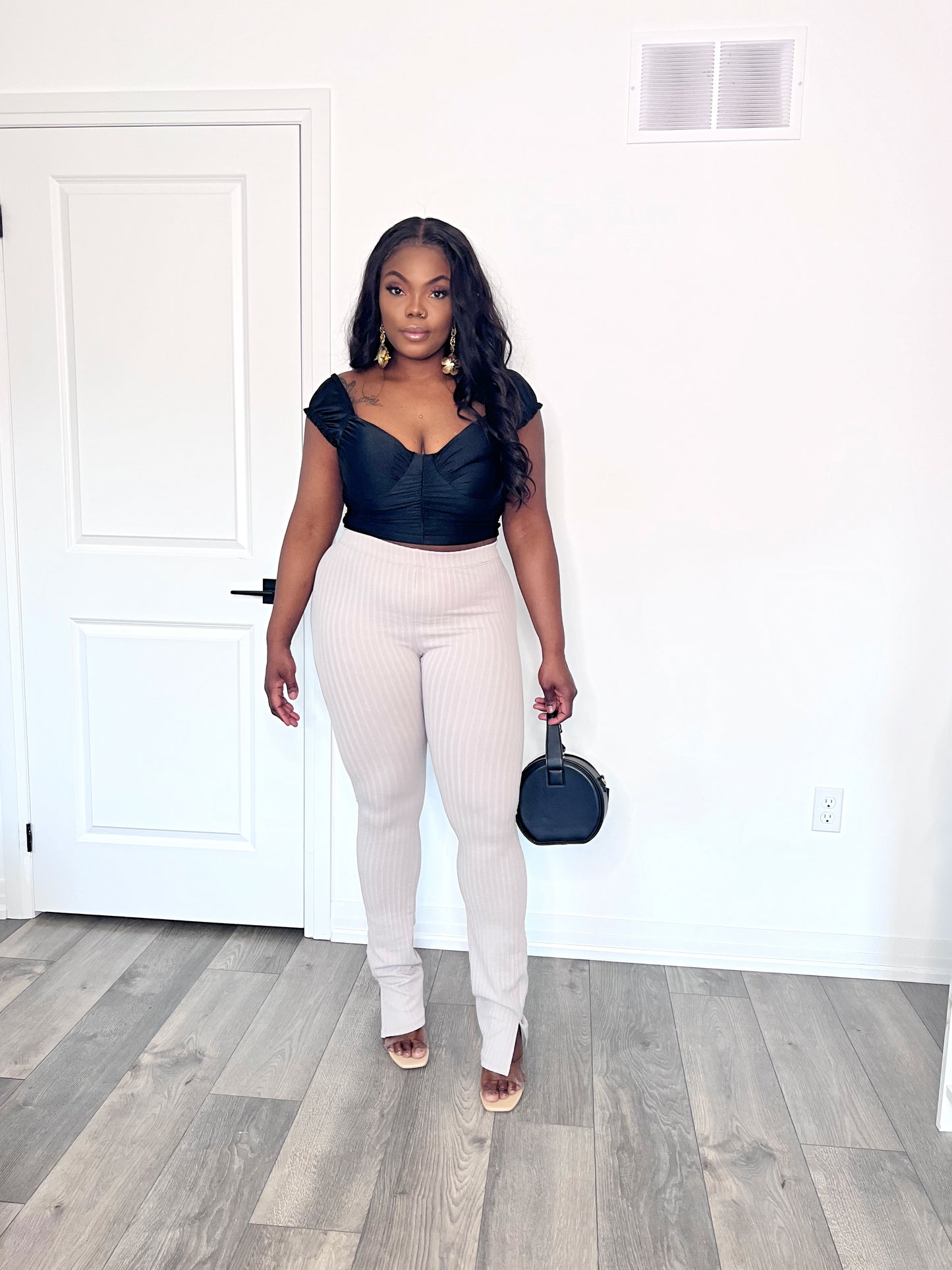 flare nude legging