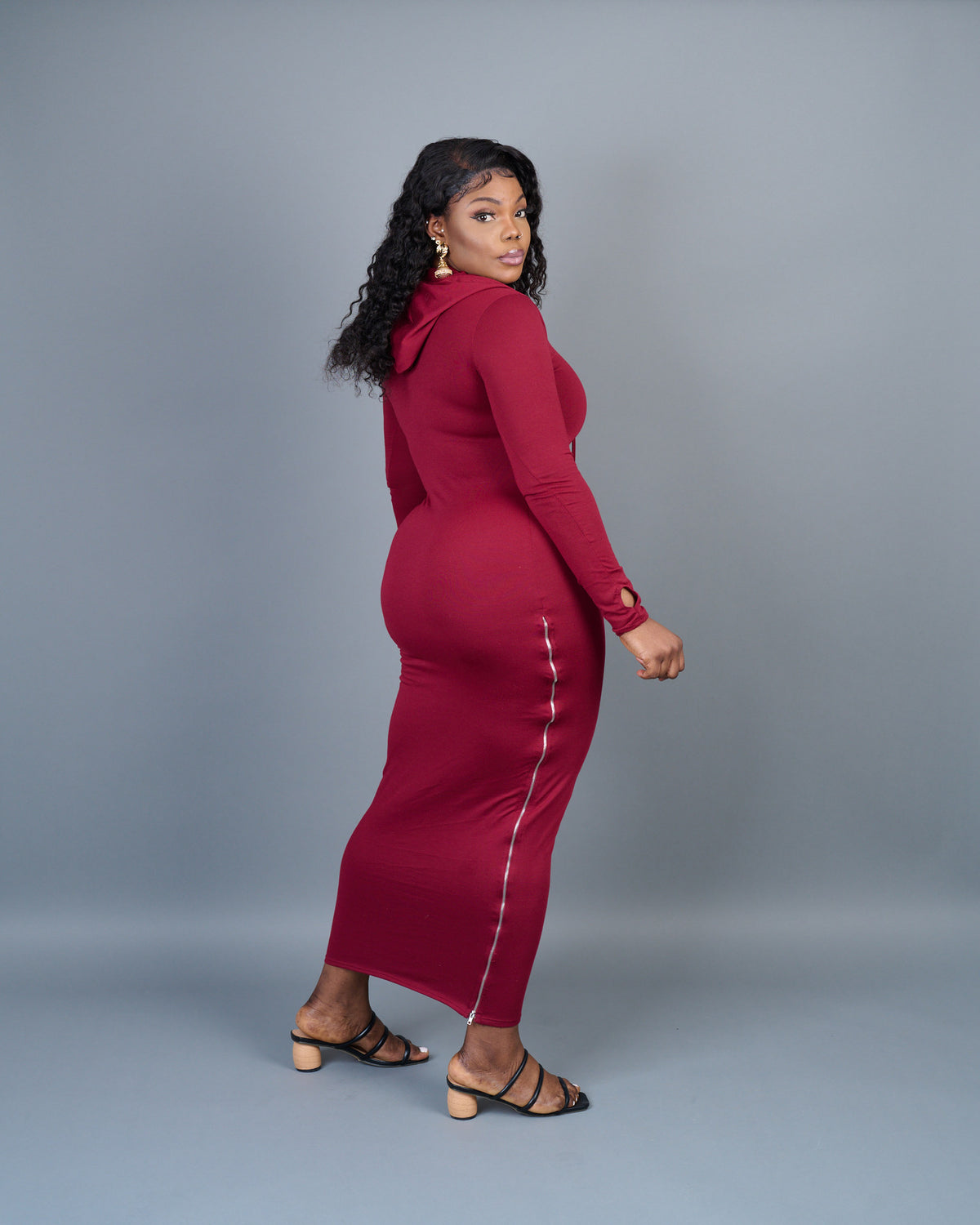 Lisa hoodie burgundy