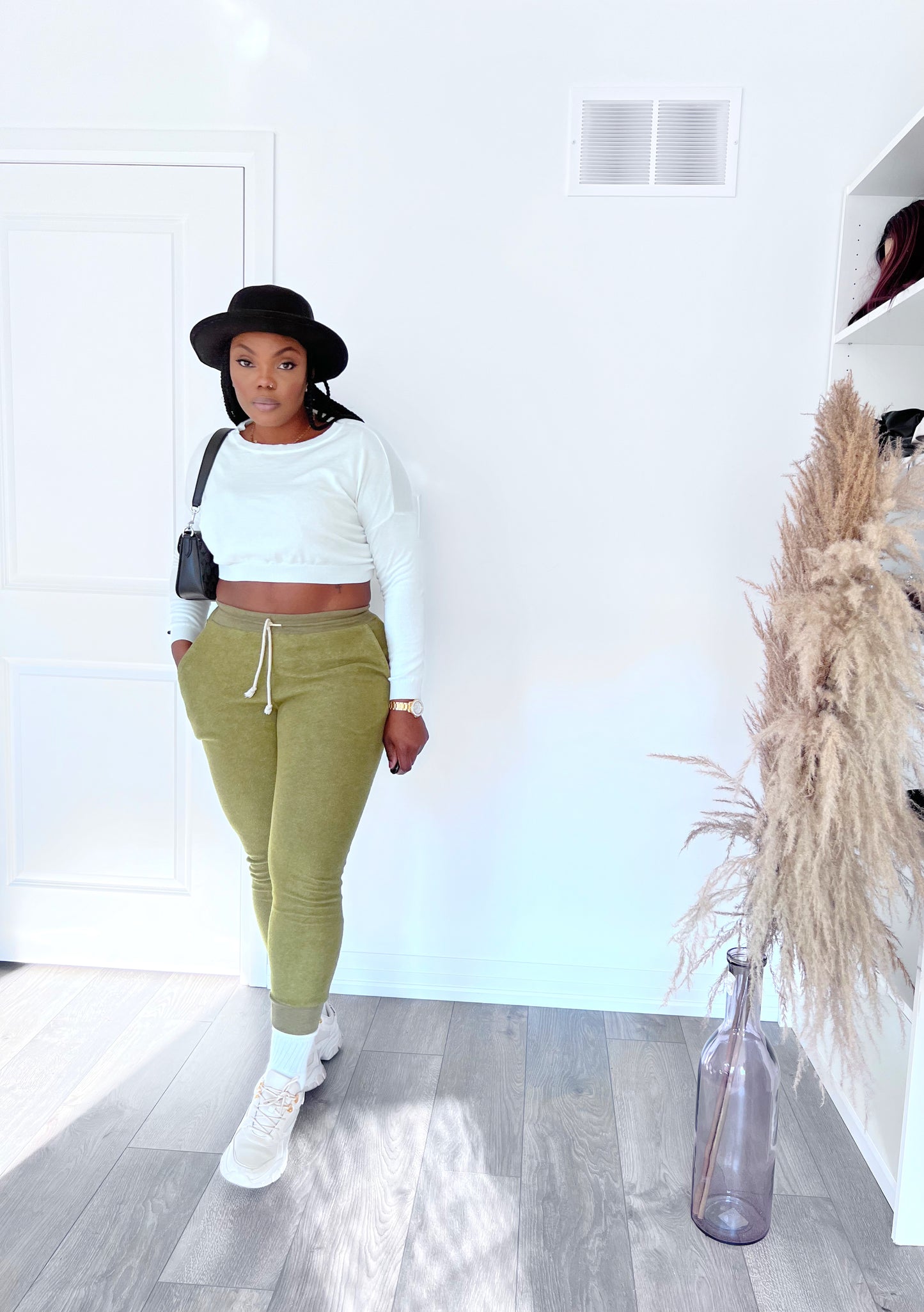 Olive joggers