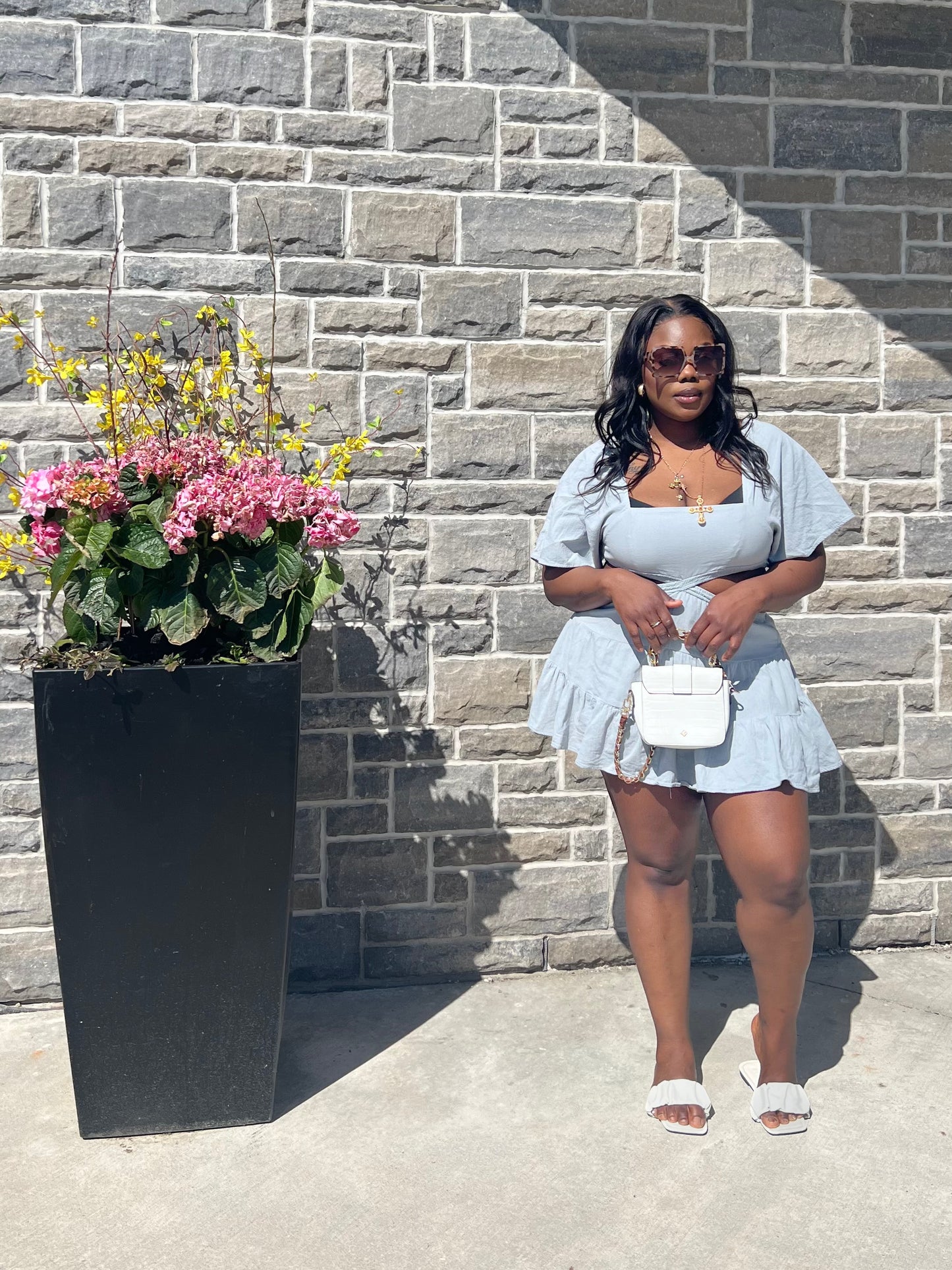 Hilary flutter dress