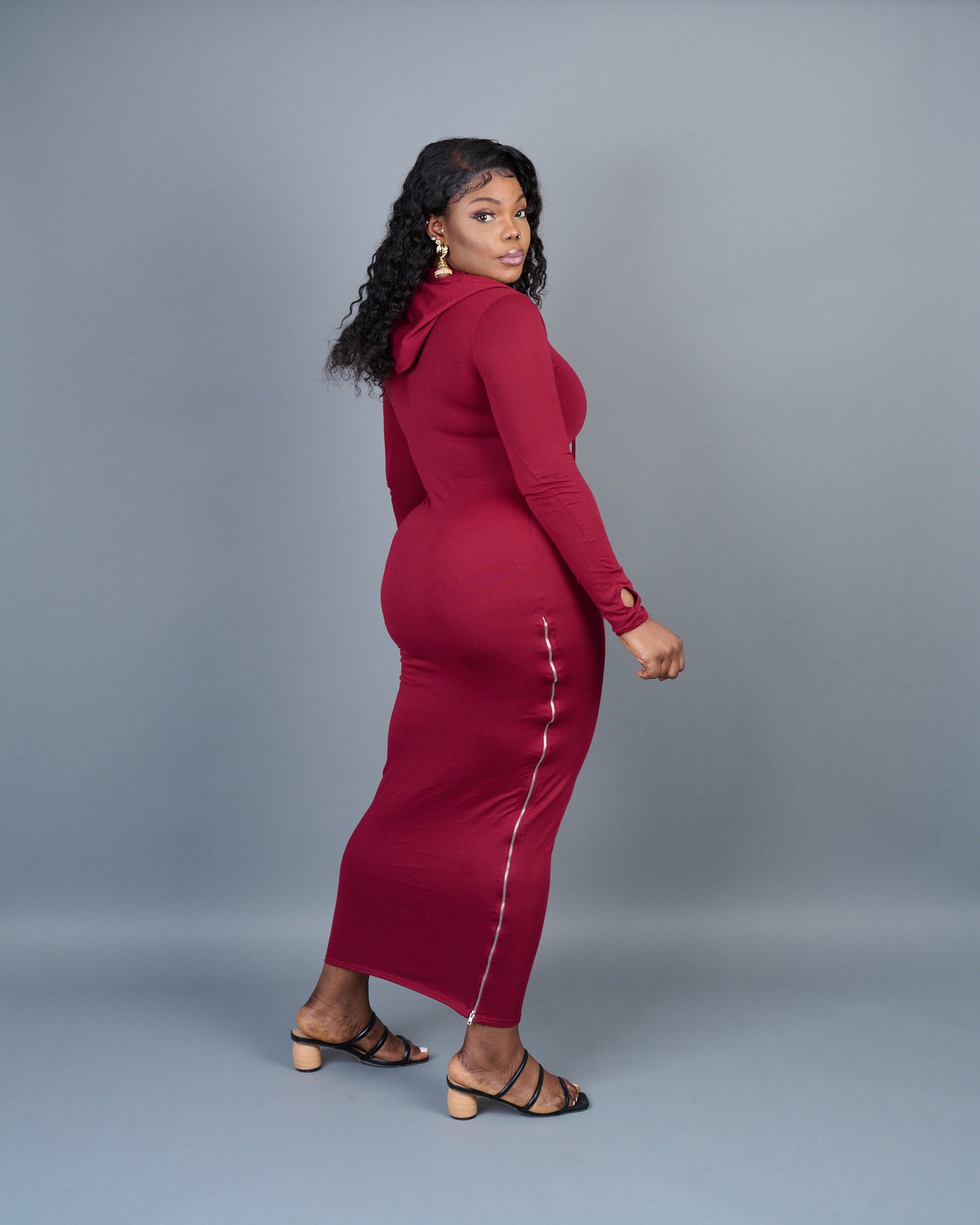 Lisa hoodie burgundy