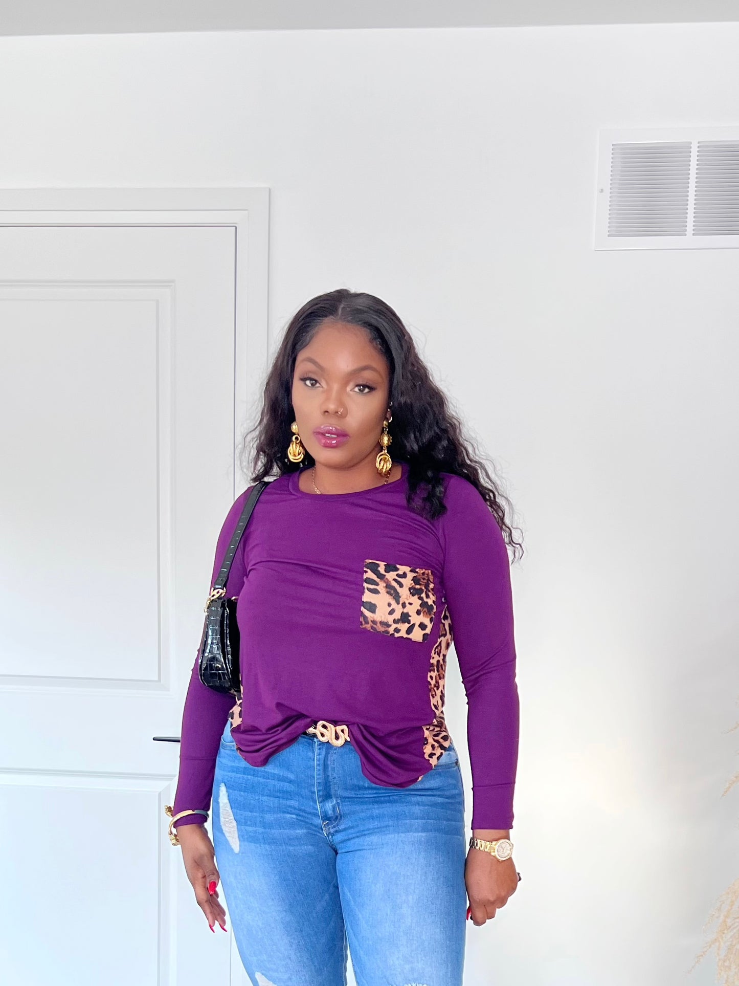 leopard print long sleeve