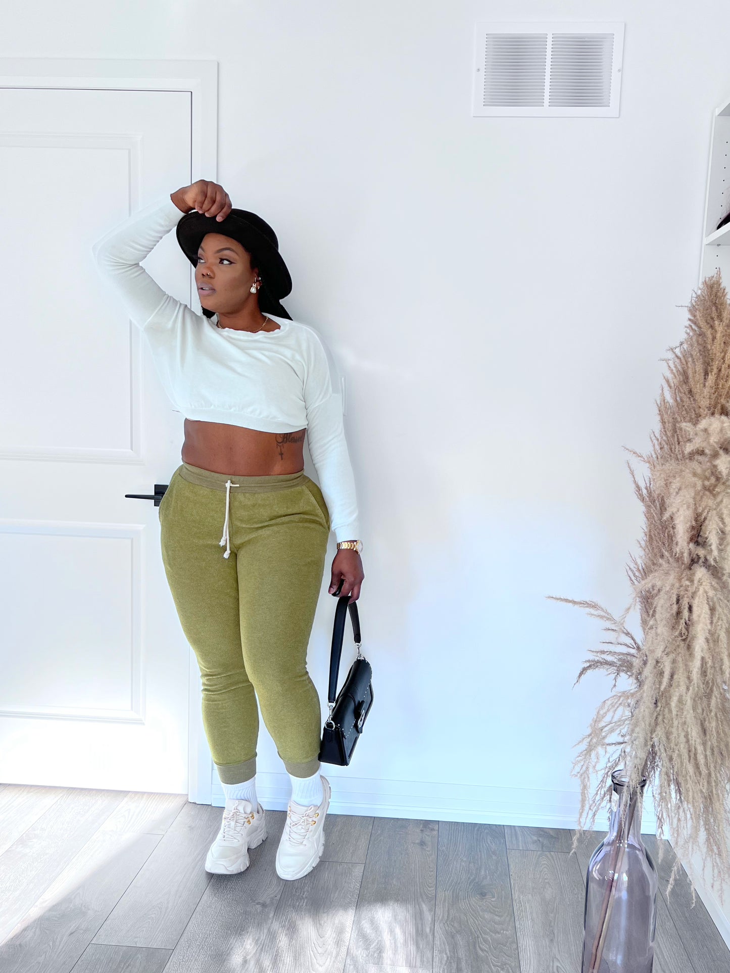 Olive joggers